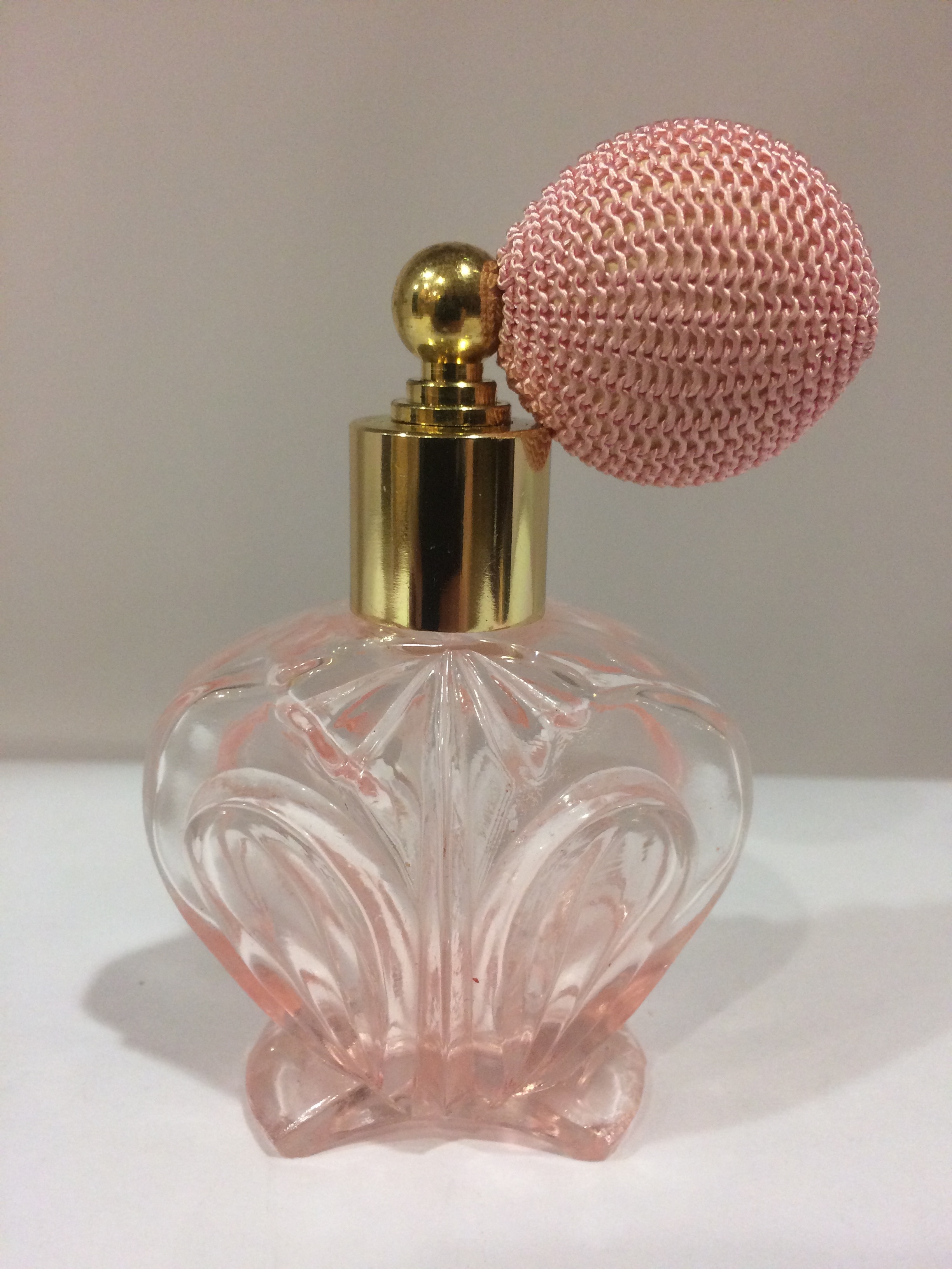 I W Rice & Company Vintage Pink Perfume Bottle - Stuff Older Than Me